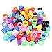 100 Pieces Bird Ring Leg Bands - Plastic Pigeon Foot Bands Clip on Leg Rings for Chicks Pigeons, Parrots, Chickens (Random Color)