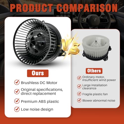 Image of AC Heater Blower Motor with Fan 700175 Fit for Nissan Frontier 2005-2021, Nissan Xterra 2005-2015, Nissan Pathfinder 2005-2012, Replaces #27226EA000, 27226EA010