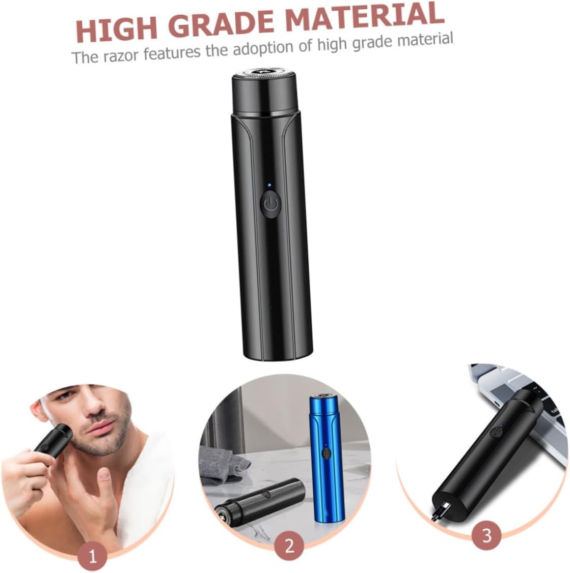 Electric Face Razor for Men Compact Shaver Portable Travel Shaver Men Supplies
