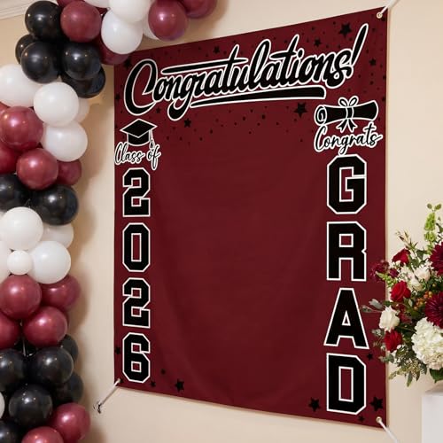 Fondo Fotográfico Graduación Clase 2026 6.6x7.2ft miniatura 6