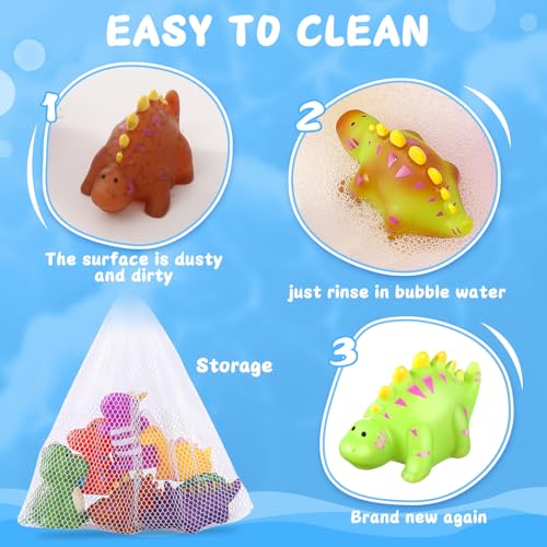 Color Changing Dinosaur Bath Toys DROPS TO - image 5