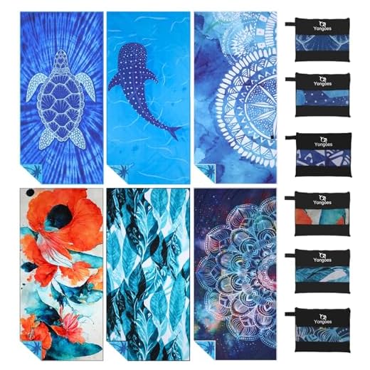 Best beach towel and umbrella combo Super Absorbent Microfiber Beach Towels