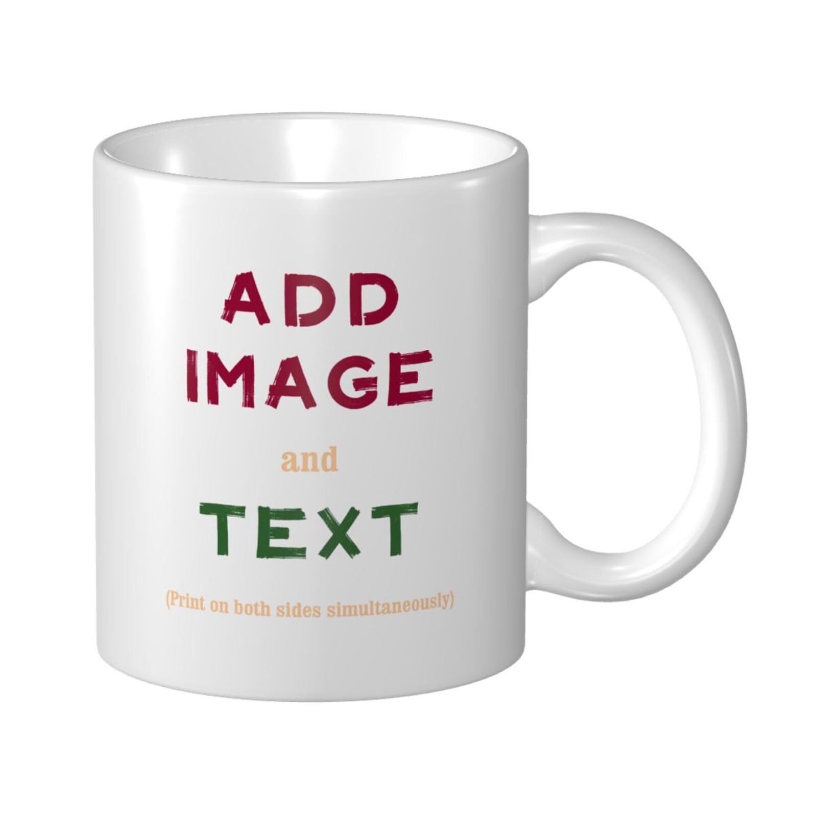 Customizable Coffee Mug Ceramic 11oz Personalized Gifts for Women Men Custom Mug with Photo Text Logo Cute Mugs