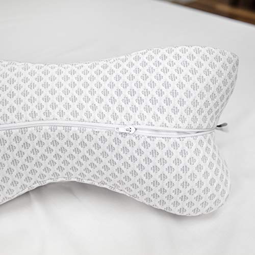 Soft-Tex - 21005 Conforming Memory Foam Bone Pillow, One Size, White #TOP5