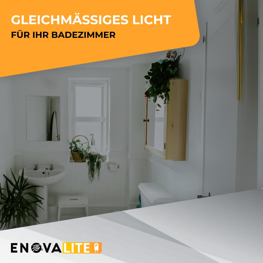 2x LED Deckenleuchte mit Bewegungsmelder 18W 4000K Neutralweiß 1880lm - IP65 wasserdichte Deckenlampe für Badezimmer, Küche, Flur, Keller, Garage - Rund ø250x48mm