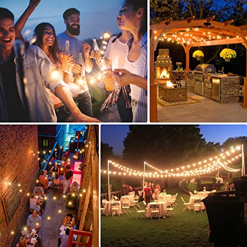 Brightever 200Ft Outdoor String Lights Dimmable Led Outside Patio Lights With 100+4 Shatterproof G40 Globe Edison Bulbs, Connectable Commercial String Hanging Lights For Backyard Party Porch Garden #TOP6