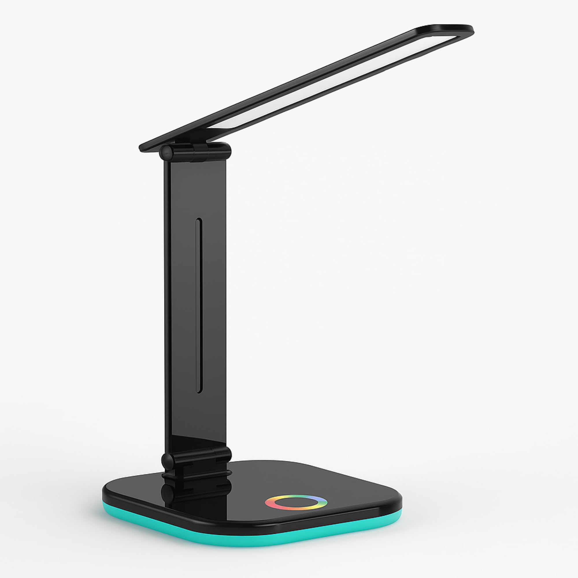 BURAKH Led Table Lamp Eye-Caring Desk Reading Light with Wireless Charging 5 Modes - Touch Control Dimmable Desk Lamp