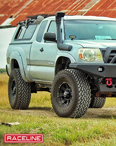 Raceline Wheels 981 Raptor Wheel Black 16X8"6X139.7 Bolt Pattern 0Mm Offset/(4.5"B/S) 8 Spoke Aluminum Passenger Car Wheels, Full Size Replacement Black Car Rims #TOP1