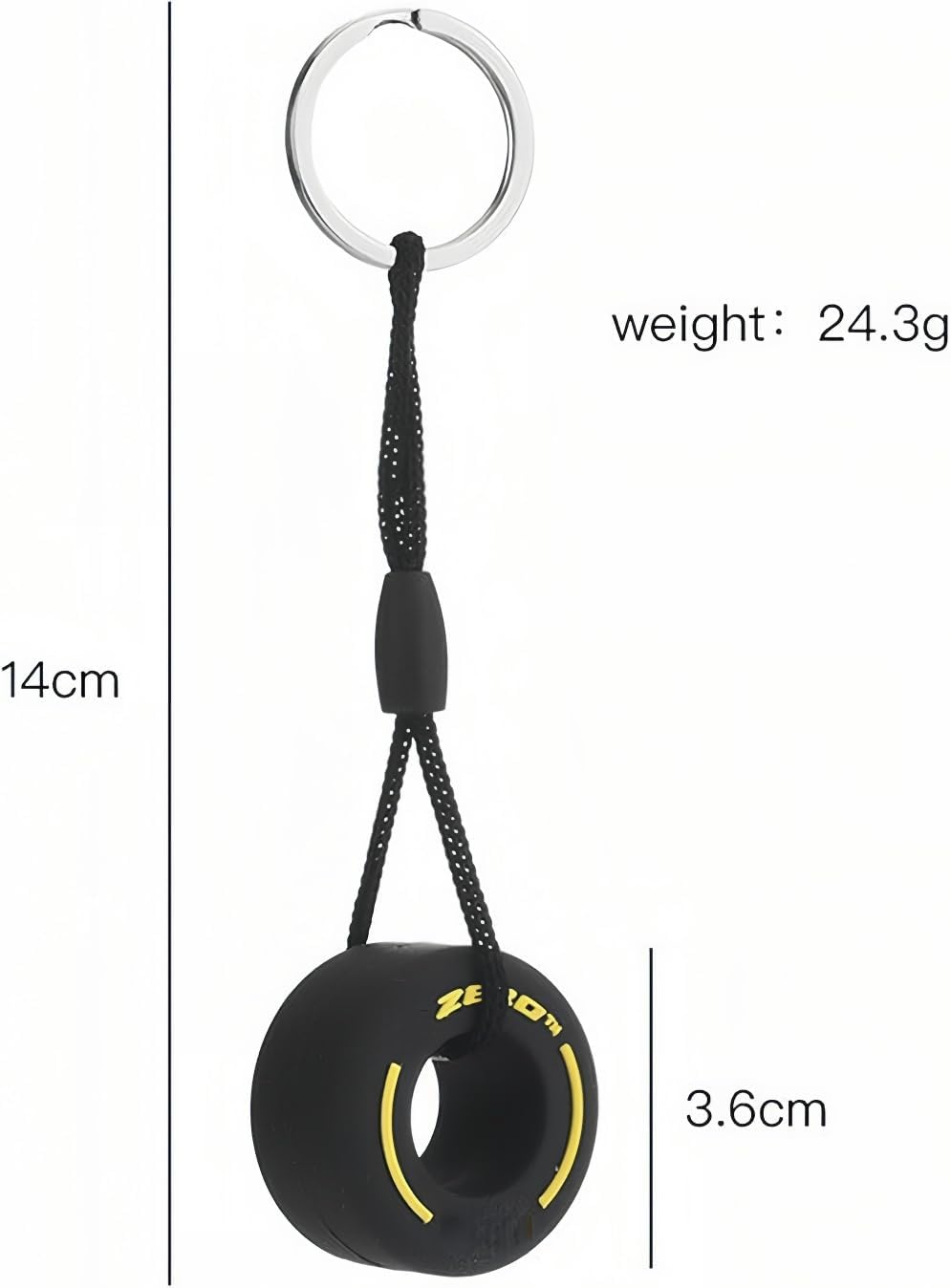 4-Pack F1 Racing Style Keychain - Car Tire Themed Key Chain Accessory, Ideal Unisex Gift for Motorsport Enthusiasts (Multi-Color)