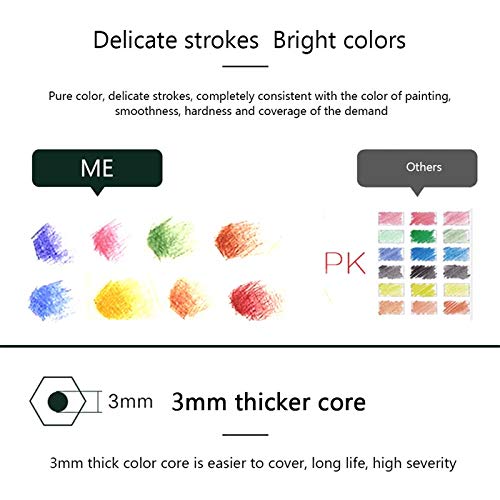 Windyeu Set di matite colorate professionali