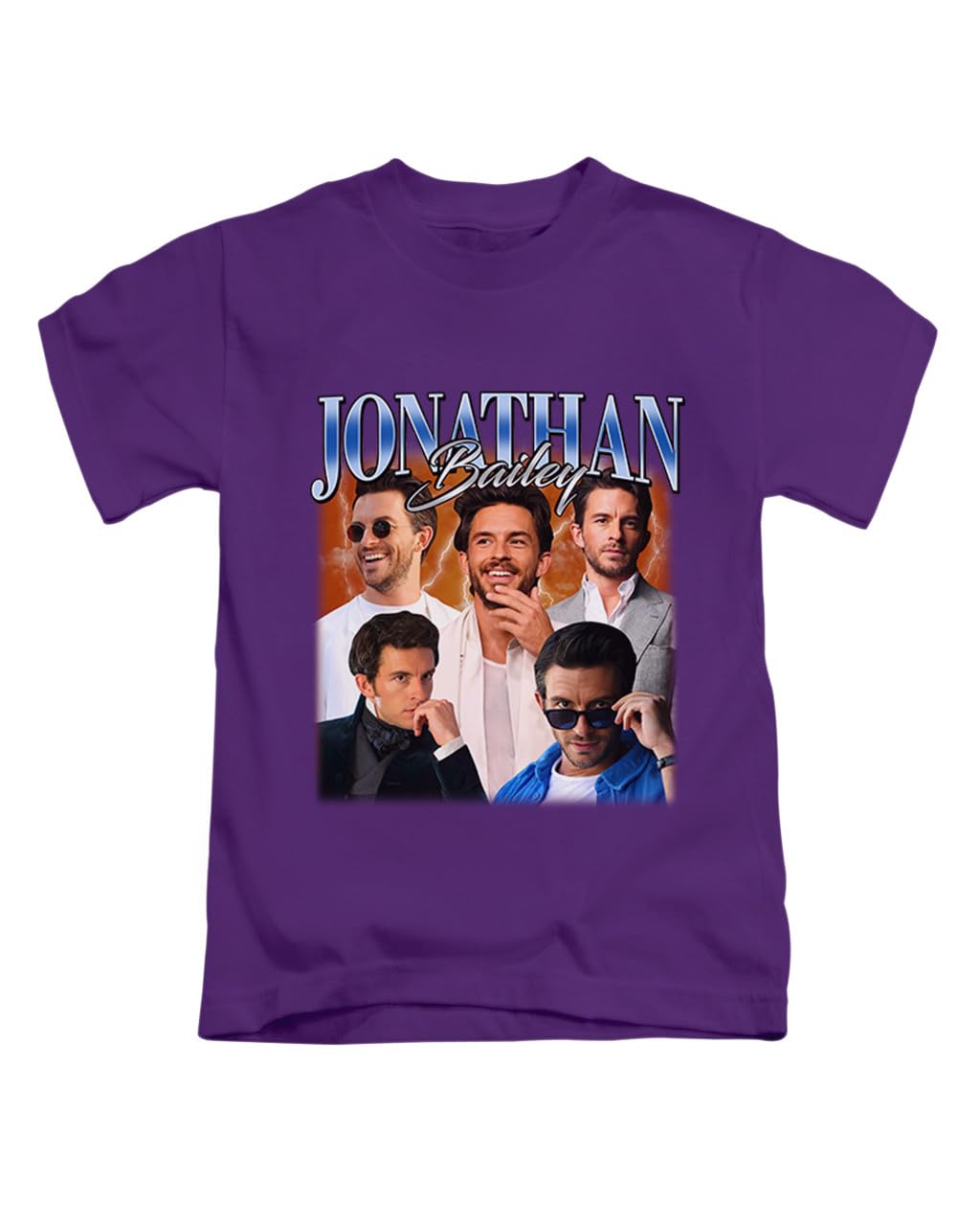 Taylor Brown Unisex Purple Jonathan Bailey, Trending Graphic Tee Vinatge Design Tee T-Shirt Funny T Shirt Top