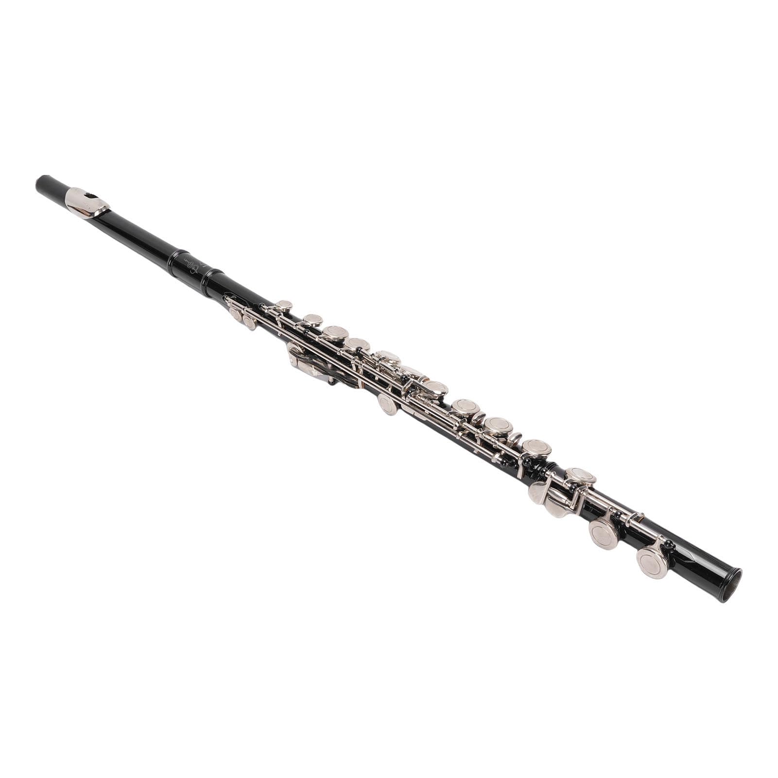 Flauto Do 16 Tasti, Flauto a Foro Aperto con Corpo in Cupronichel Tono Puro, Cuscinetti in Pelle Design Offset Tasto G con Tasto E Diviso per Principianti Studenti Adulti Lezioni di Musica