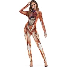 Sister Amy Womens Halloween Skull skeleton-1 Bodysuit Skinny Stretch Costume