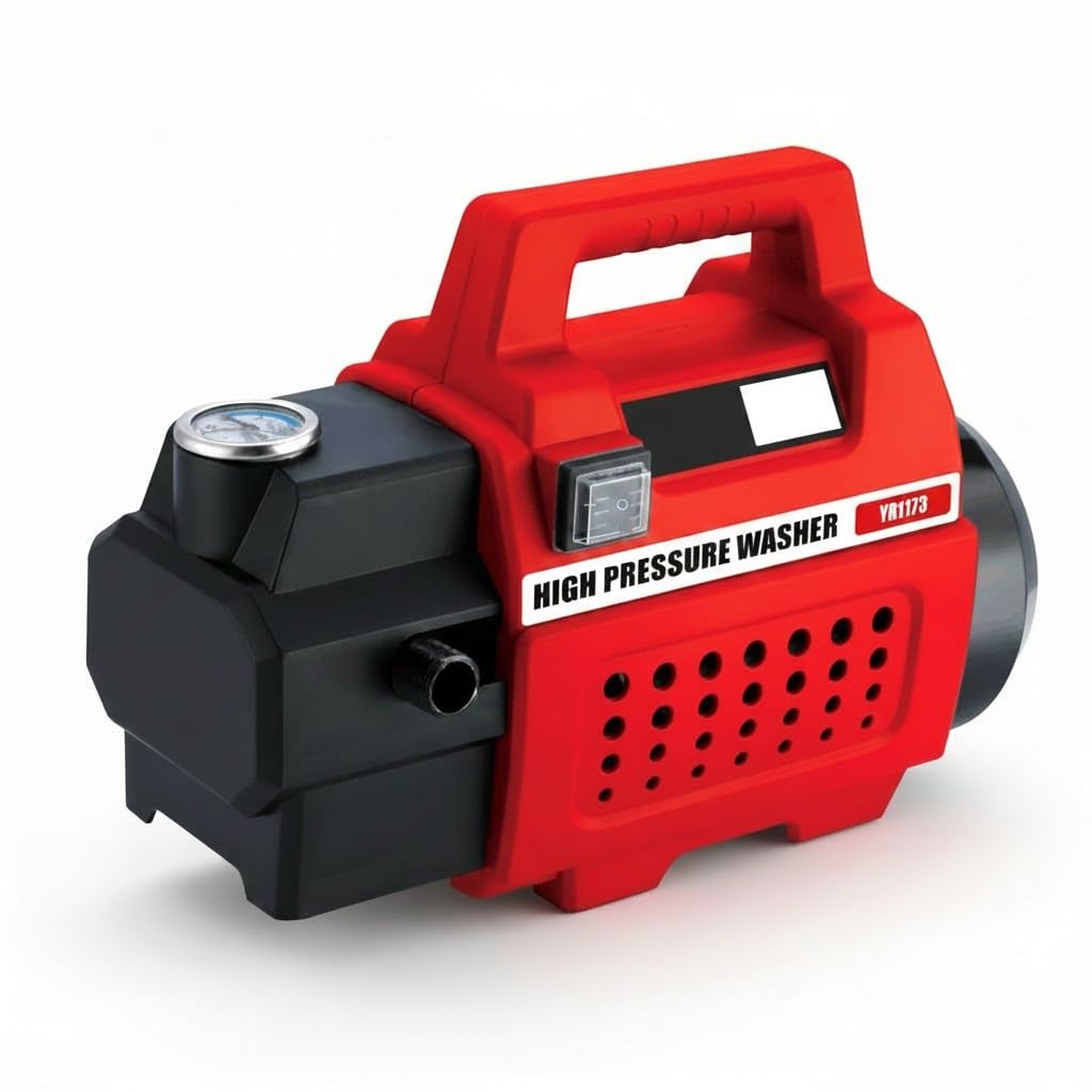 Yuri car Pressure Washer,High Pressure Washer Portable Electric Car Pressure Washer, Red and Black, 6 Liters per Minute, 5 Meter Cable-image-23