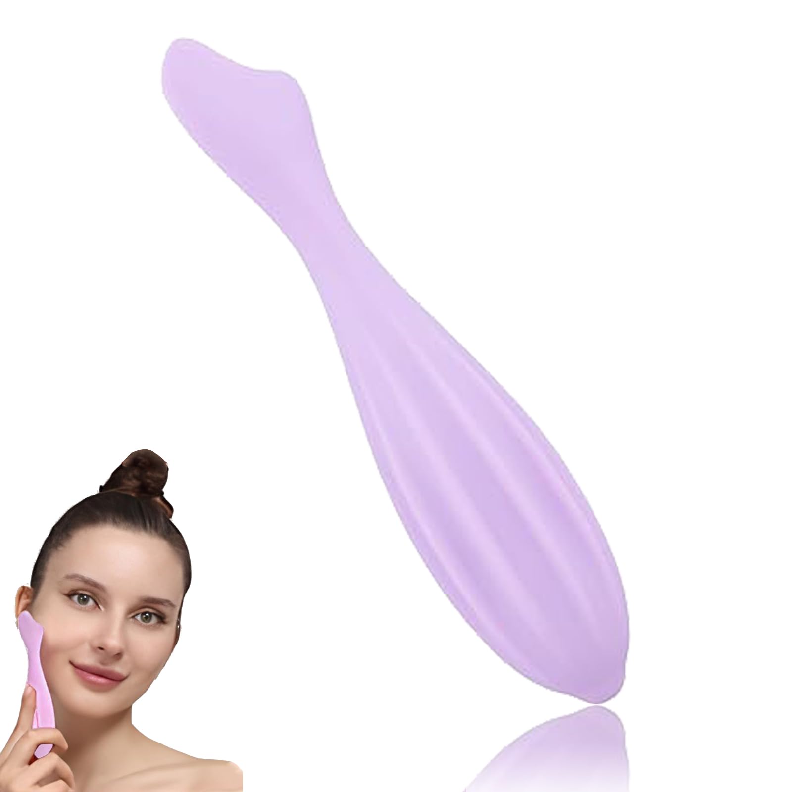 Rodillo Facial, Rodillo De Masaje Facial, Herramienta De Masaje Manual Facial, Mujeres Masajeador Facial, Silicona Palo Herramienta De Masaje Facial, Para Aliviar La Fatiga Muscular Reafirmar La Piel