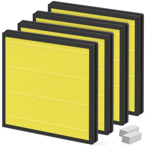 Image of HAP605 Pet Care Replacement Filters for XenonLab /FreAire HAP605 HAP607 Air Purifi-er, 3-in-1 HAP607 Filter with Extra 6pcs Aroma Pads, 4 Packs Pet Care Filters