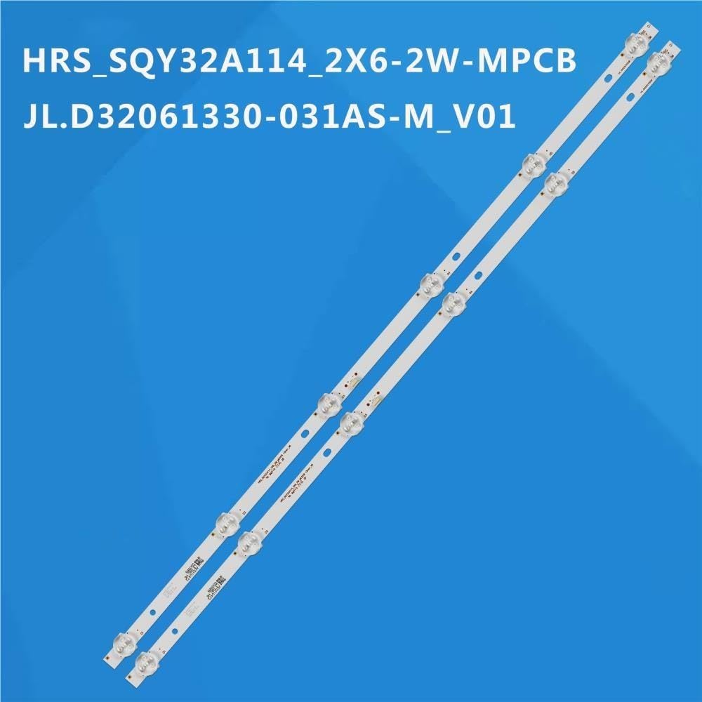 Striscia di retroilluminazione TV LED HRS SQY32A114 2X6 2W MCPCB JL D32061330 031AS M V02 adatta for ECON EX 32HT002B V1T09 EX-32H 32IH170 RLED3221-D