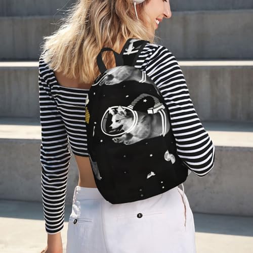 Mochila universitaria EdWal Space Corgi antirrayaduras y cómoda 7