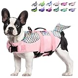 KOESON Dog Life Jacket Shark, Dog Life Vest with Rescue Handle, Ripstop Pet Float Coat for Swimming,
