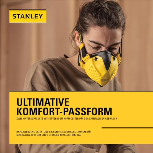 Stanley P3 Atemschutzmaske mit Face-Fit-Check
