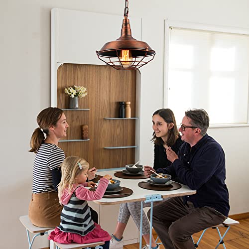 Industrialpendantlightskitchenisland2packfarmhousependantlightwithadjustablechainrusticpendantlightfixturemetalcagependantlightwithwirecagefordiningroombarn Urban Country Home Decor Industrial pendant lights kitchen island 2 pack farmhouse pendant light with adjustable chain rustic pendant light fixture metal cage pendant light with wire cage for dining room barn urban country home decor
