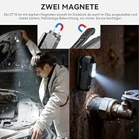 Sofirn ST10 Mini Taschenlampe Led Aufladbar, 1000LM Spot / 500LM Flut / 660NM Rotlicht, Doppelte Maglite, Type-C, Clip, IPX6 Wasserdicht, Taschenlampen Klein für Zuhause, Gassigehen, Angeln, Notfälle – Ansicht 7