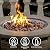 OutVue 32 inch Propane Fire Pit Table,Wicker Gas Fire Pits Table with Lid & Lava Rocks, 50000 BTU Round Propane Firepit for Outside, Fire Table for Dining,Party, Patio,Yard