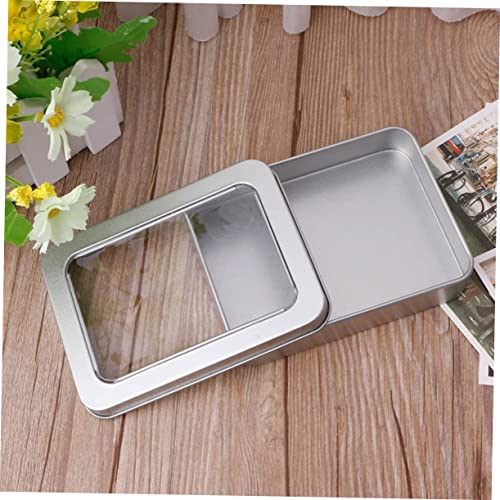 Boîtes de rangement métal avec couvercles rectangulaires pour épices et petits objets x12 - 4