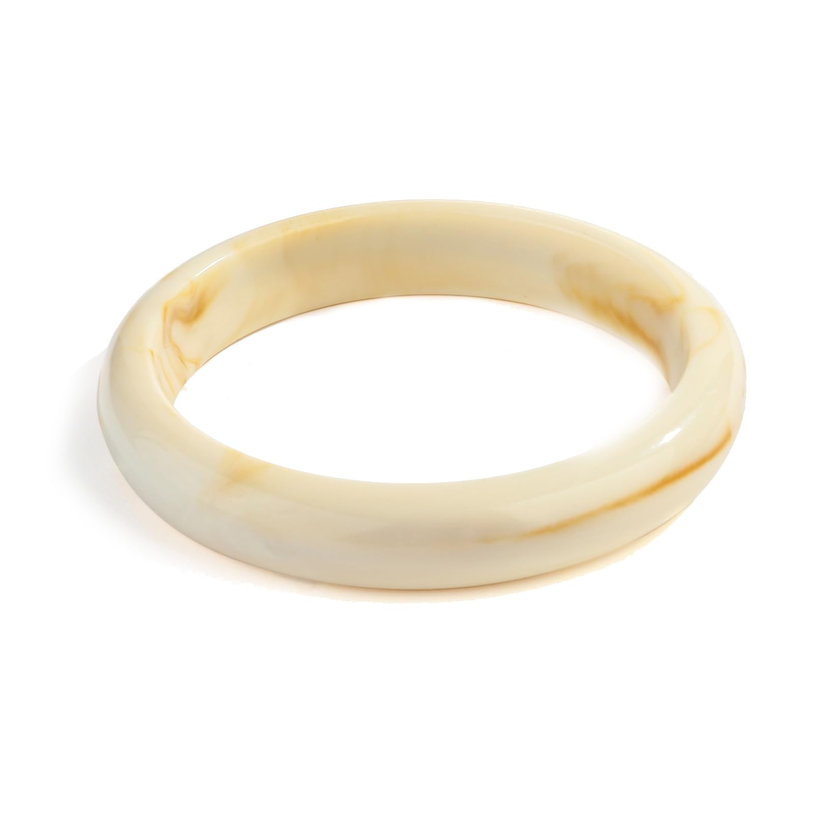 WOWORAMA Klobige Acryl Armreifen für Damen Süßes Auffälliges Harzarmband Breite Melierte Armreifen Acetat Unregelmäßiges Klobiges Kunststoffarmband
