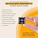 EMF Stickers Blocker Neutralize Shield Protection from Cell Phones cased and Electronic Devices WiFi 5G Tablets Laptops Computers TVs and Monitors (10Pcs Golden)