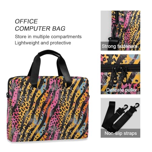 Bolso bandolera para laptop Abstract Animal Camo 13-16 in miniatura 4