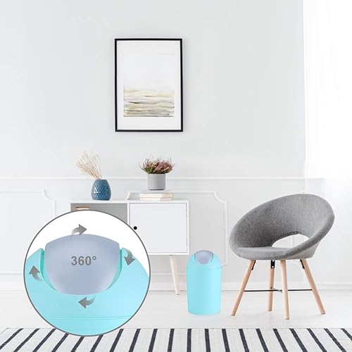 Miniatura 4 de Juego de accesorios de baño de 6 piezas de plástico para baño, incluye vaso, soporte para cepillo de dientes, dispensador de jabón, jabonera, mini