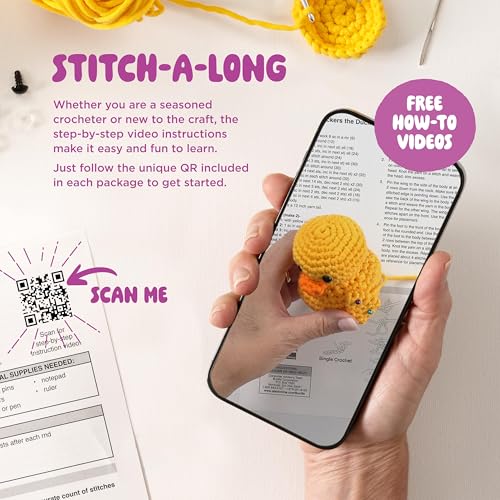 Bucilla Kit Completo Per Uncinetto, Sarah The Boba Tea, 12,7 Cm - 4