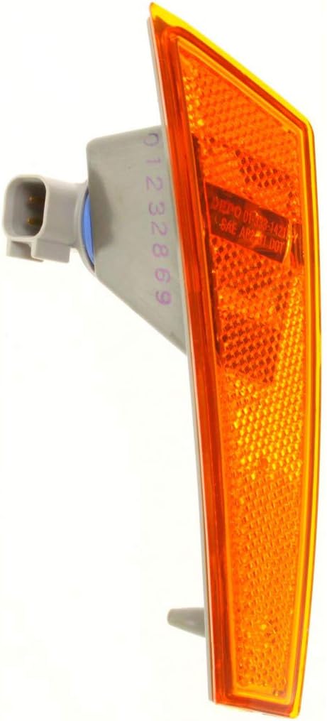 CarLights360 For 2008-2012 Jeep Liberty Pair Driver and Passenger Side Turn Signal/Side Marker Light With Bulbs DOT Certified Included CH2550129 CH2551129 - Replaces 57010213AC 57010214AC