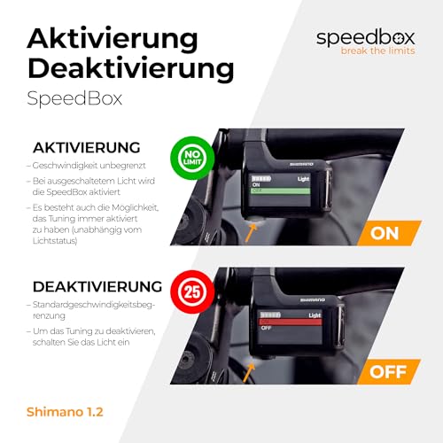5. Bild von SpeedBox 1.2 kompatibel mit Shimano Motoren E8000, E7000, E6100, E5000 + E-Tube Port für Di2 & Satellite System, E-Bike Tuning-Chip