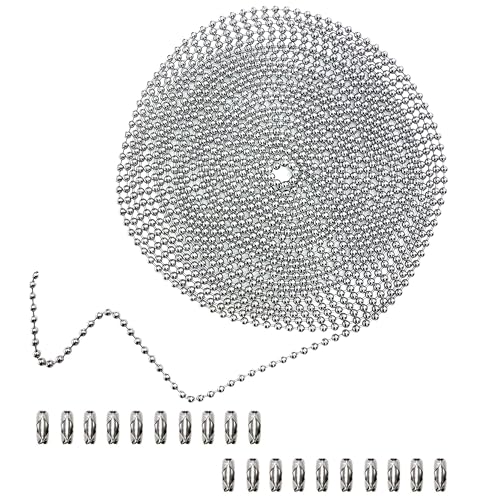 BetterJonny 6 Metri Catena a Palline per Collana, 2,4 MM