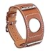 V-MORO Compatible with Apple Watch Band 38mm 40mm Series 4/3/2/1 Cuff Bracelet Leather Band for Apple Watch Series 4,3,2,1, Sport, Replacement for Hermes, Nike+, Edition, (Cuff Bracelet Brown 38mm)