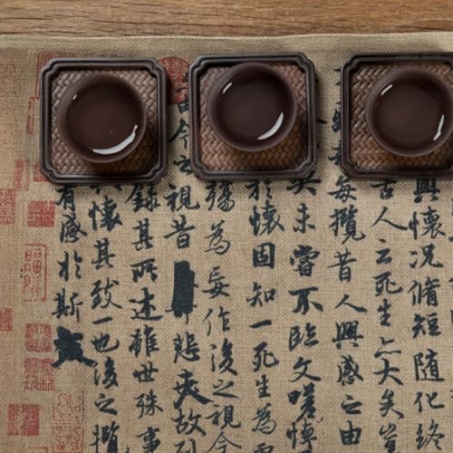 Nappe chinoise rétro coton lin : la solution textile épaisse contre les rayures de table - 4