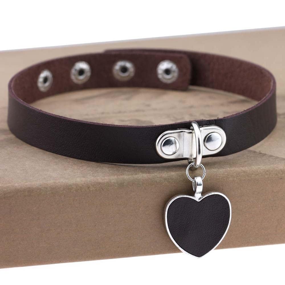Collier Ras Du Cou En Cuir Léopard Marron - Ajustable, Style Gothique Vintage, Bijou Femme Pour Occasions - 12