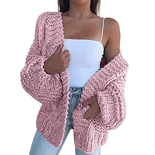 TTFLY Cárdigan de punto, suave, cómodo, color sólido, cómodo, suéter de punto cómodo, chaqueta informal, abrigo de moda para mujer, traje para fiesta, trabajo, fecha Cover