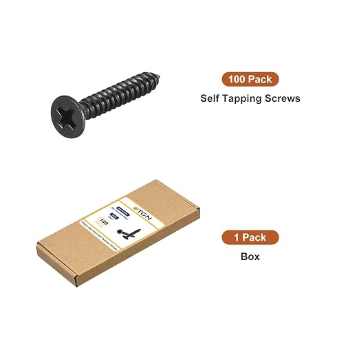 100 Tornillos para Madera #8x1 Plana Acero Inoxidable miniatura 7