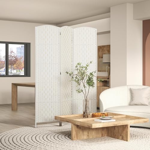 image for HOMCOM Room Divider 3 Panel, 6FT Tall Folding Privacy Screen, Freestan