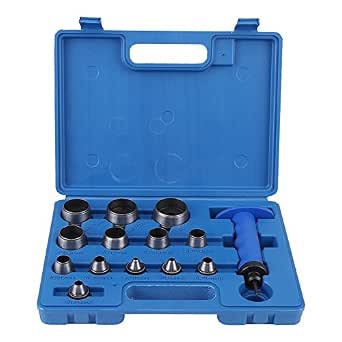 QUARKZMAN Poinçon Creux 17 Mm Pour Cuir - Outil De Perforation Rond Acier Carbone Ceintures Artisanat