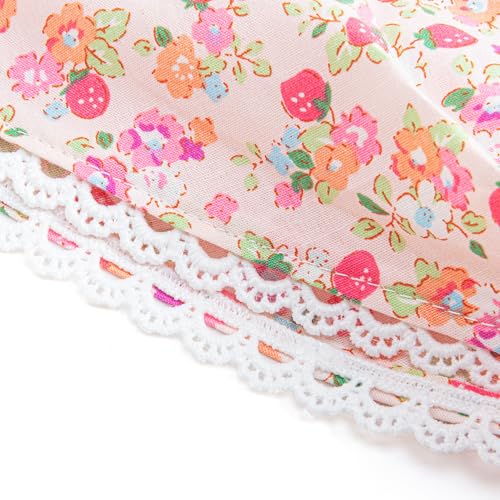 Little Girls Bandana Head Scarf/Headband - Country Floral (Kids Ages 3 to 8 Years)2