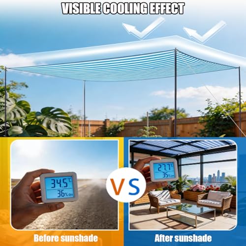 Filet protection solaire écran d'intimité YVYKFZD bâche 4x20m - 4