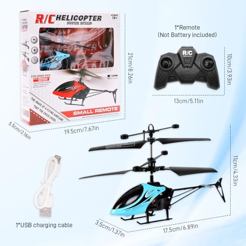 Hélicoptère télécommandé mini drone bleu pour ados de 14 ans et plus - 2