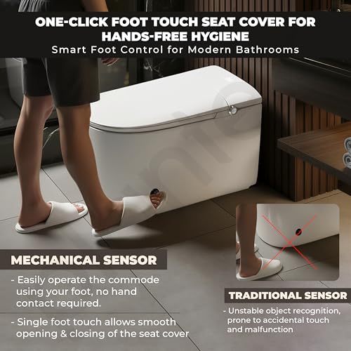 Image of Plantex Smart Toilet Commode One Click Foot Touch with 18 Months Warranty