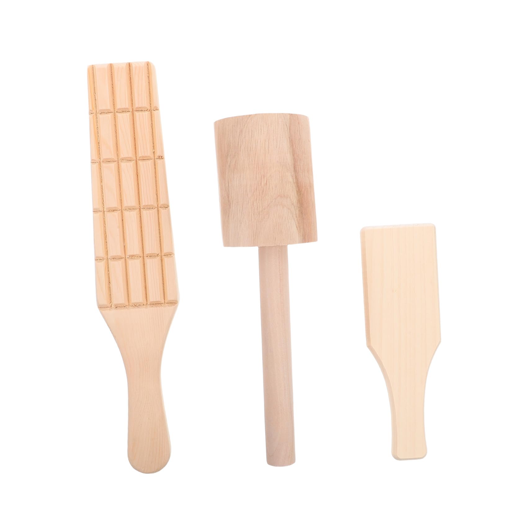 TEHAUX 3pièces Kit Outils de Modelage pour Garçon Fille Outils de Poterie Bois Brut Spatule à Modeler Argile pour Loisirs Créatifs et Fabrication de Figurines Céramique