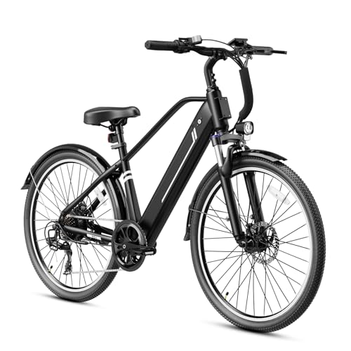 Jasion 26″ Electric Bike for Adults, Internal Removable
