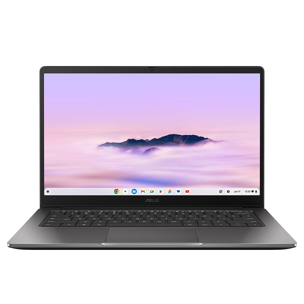 ASUS Chromebook Plus 14 CX1405CTA Laptop | 14.0" Full HD Screen | Intel Core 3 N355 Processor | 8GB RAM | 128GB SSD | Google Chrome OS